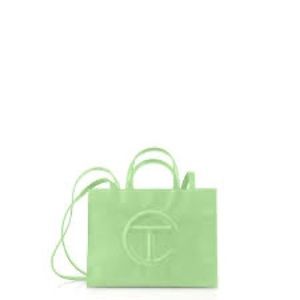 NWT! MEDIUM GREEN DOUBLE MINT TELFAR SHOPPING BAG!